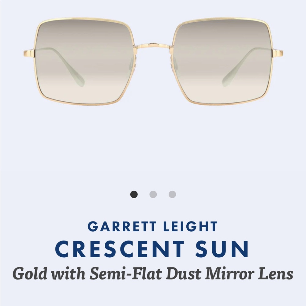 Garrett Leight Gold Mirrored sunglasses